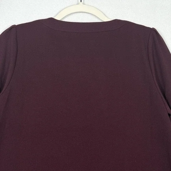 Tuckernuck Dress Womens Small Oxblood Barnett Mini Dress‎ Square Snap Button - Picture 7 of 15